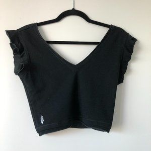 Black Crop Top